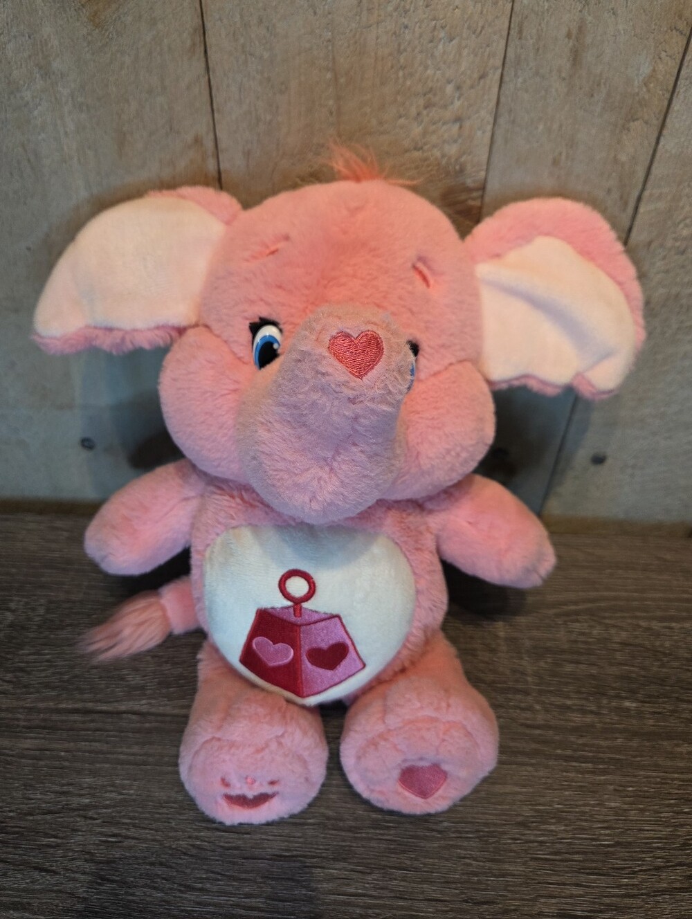 Care Bear Cousins Lotsa Heart Elephant 2016 14" Plush Stuffed Animal Pink Lovey